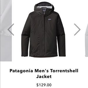 Patagonia Mens Torrentshell Jacket Medium